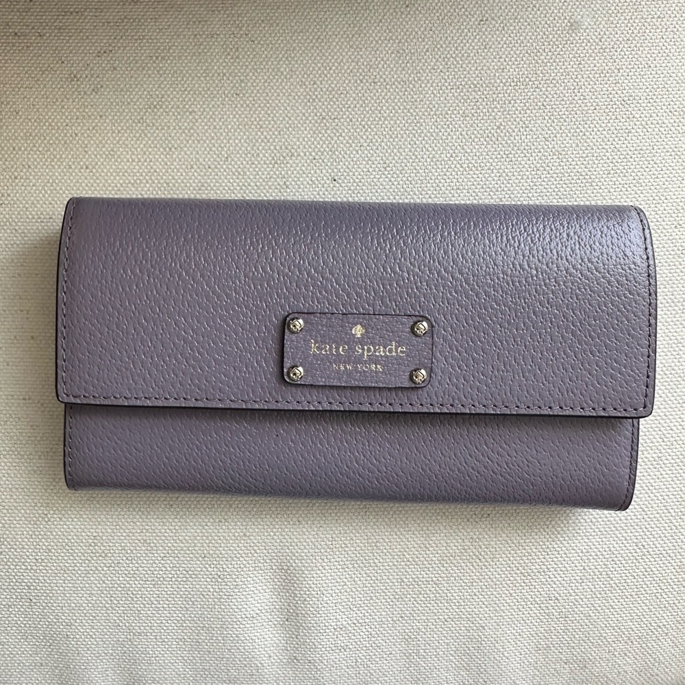 Kate Spade Purple Leather Wallet